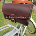 Tourbon Vintage style brown cow leather front seat bag bike saddle bag